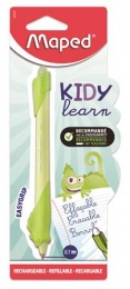 Írástanuló rollertoll, 0,7 mm, radírozható, MAPED "KIDY Learn MAGIC", kaméleon, zöld